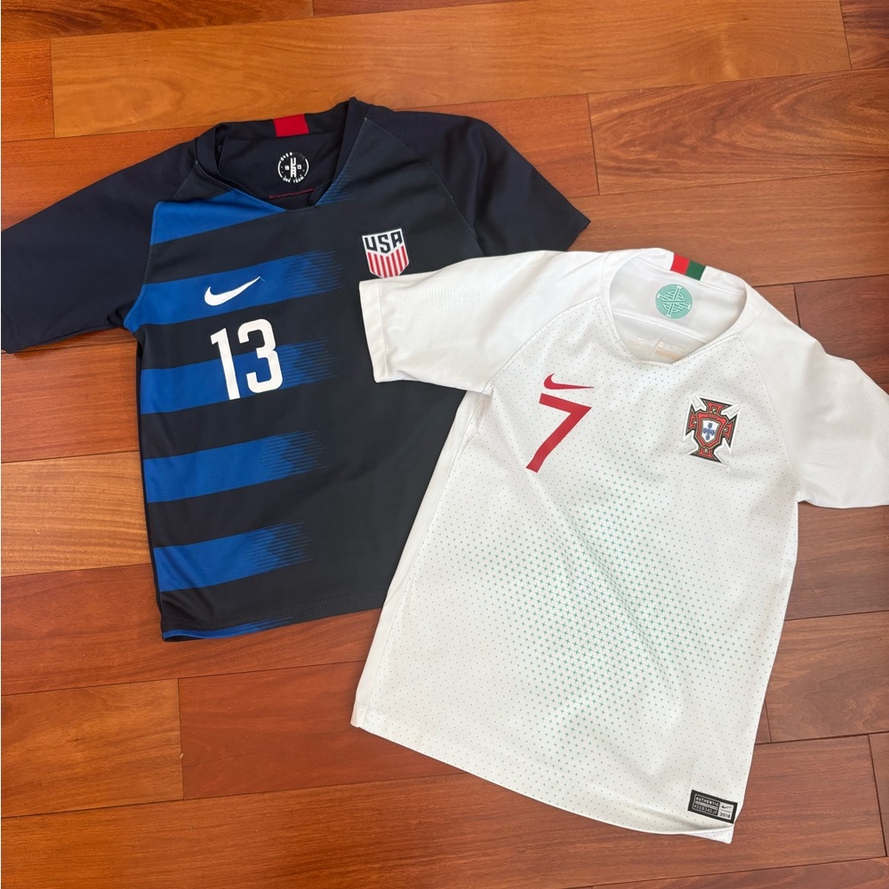 USA and Portugal jersey ronaldo and Alex Morgan